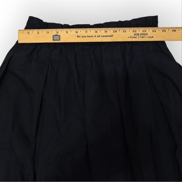 H&M Blue Midi A-Line Skirt with Pleats Pockets Sz 12 - Picture 4 of 8